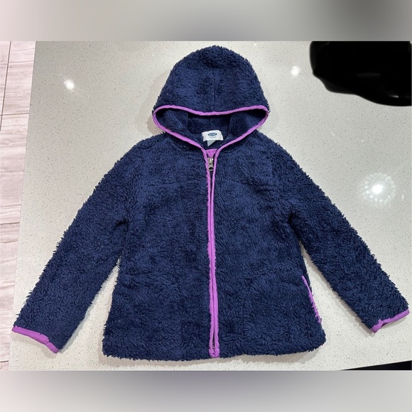 🎁Old Navy: Girls Full Zip-Up Fleece Hoodie- Size 5T🎁 - Picture 1 of 7